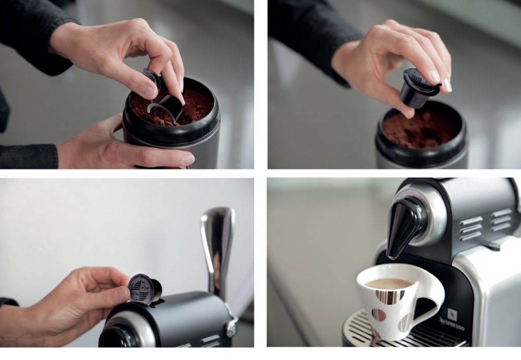 coffeduck, navulsysteem voor nespresso machines